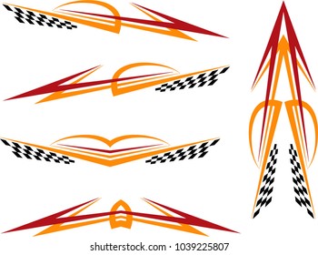 Vehicle Graphics, Stripe : Vinyl Ready Vector Art