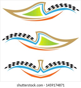 Vinyl Ready Vehicle Graphics Stripe Stock Vector (Royalty Free) 96348677