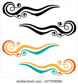 Vehicle Graphics, Stripe : Vinyl Ready Design Vector Art Illustration