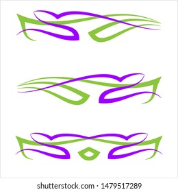 Vehicle Graphics, Stripe : Vinyl Ready Design Vector Art Illustration