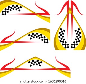 Vehicle Graphics, Stripe : Vinyl Ready Vector Art