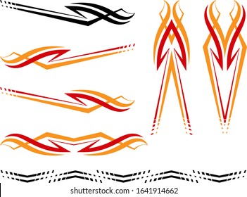 Vehicle Graphics, Stripe : Vinyl Ready Vector Art