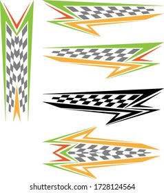 Vehicle Graphics, Stripe : Vinyl Ready Vector Art