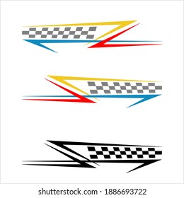 Vehicle Graphics, Stripe : Vinyl Ready Design Vector Art Illustration