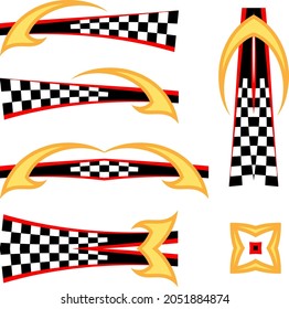 Vehicle Graphics, Stripe : Vinyl Ready Vector Art