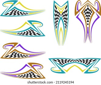 Vehicle Graphics, Stripe : Vinyl Ready Vector Art