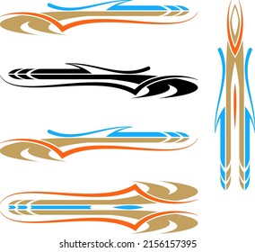 Vehicle Graphics, Stripe : Vinyl Ready Vector Art