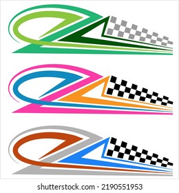 Vehicle Graphics, Stripe : Vinyl Ready Design Vector Art Illustration