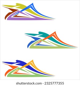 Vehicle Graphics, Stripe : Vinyl Ready Design Vector Art Illustration