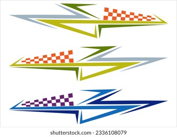 Vehicle Graphics, Stripe : Vinyl Ready Design Vector Art Illustration