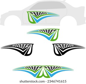 Vehicle Graphics, Stripe : Vinyl Ready Vector Art