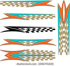 Vehicle Graphics, Stripe : Vinyl Ready Vector Art