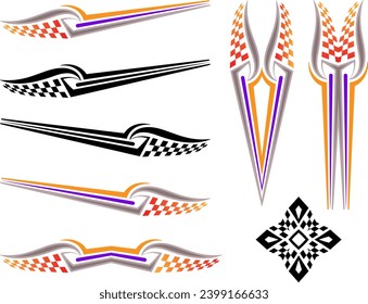 Vehicle Graphics, Stripe : Vinyl Ready Vector Art