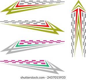 Gráficos del vehículo, raya : Vinilo listo Vector Arte