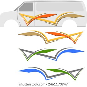 Vehicle Graphics, Stripe : Vinyl Ready Vector Art