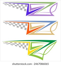 Vehicle Graphics, Stripe : Vinyl Ready Design Vector Art Illustration