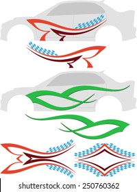 Vehicle Graphics, Stripe : Vinyl Ready Vector Art