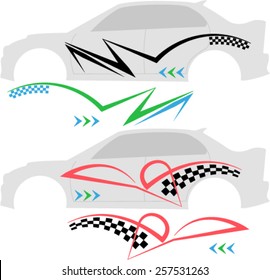 Vehicle Graphics, Stripe : Vinyl Ready Vector Art