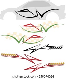 Vehicle Graphics, Stripe : Vinyl Ready Vector Art