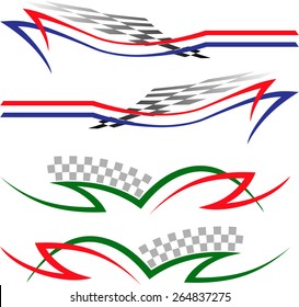 Vehicle Graphics, Stripe : Vinyl Ready Vector Art