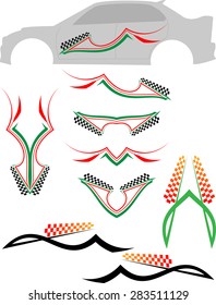 Vehicle Graphics, Stripe : Vinyl Ready Vector Art