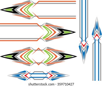 Vehicle Graphics, Stripe : Vinyl Ready Vector Art