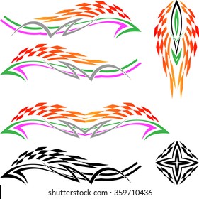 Vehicle Graphics, Stripe : Vinyl Ready Vector Art