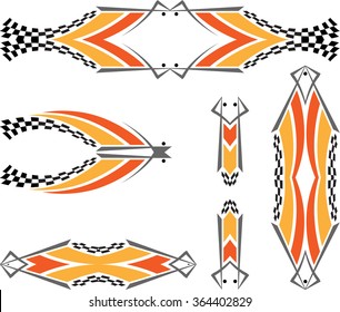Vehicle Graphics, Stripe : Vinyl Ready Vector Art