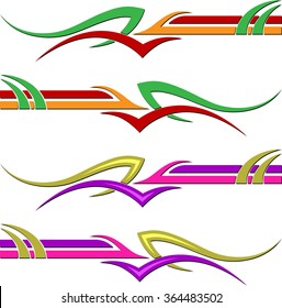 Vehicle Graphics, Stripe : Vinyl Ready Vector Art