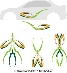 Vehicle Graphics, Stripe : Vinyl Ready Vector Art