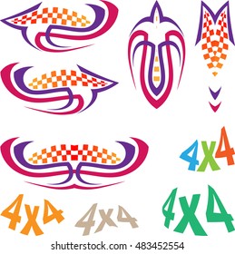 Vehicle Graphics, Stripe : Vinyl Ready Vector Art
