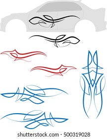 Vehicle Graphics, Stripe : Vinyl Ready Vector Art