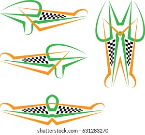 Vehicle Graphics, Stripe : Vinyl Ready Vector Art