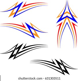 Vehicle Graphics, Stripe : Vinyl Ready Vector Art