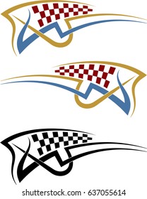 Vehicle Graphics, Stripe : Vinyl Ready Vector Art
