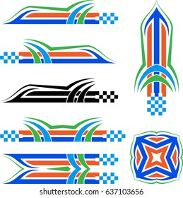 Vehicle Graphics, Stripe : Vinyl Ready Vector Art