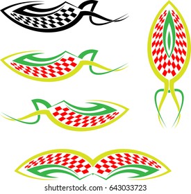 Vehicle Graphics, Stripe : Vinyl Ready Vector Art