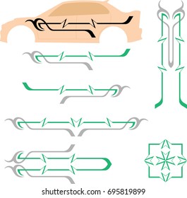 Vehicle Graphics, Stripe : Vinyl Ready Vector Art