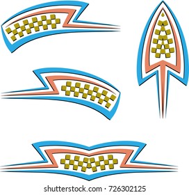 Vehicle Graphics, Stripe : Vinyl Ready Vector Art