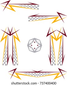 Vehicle Graphics, Stripe : Vinyl Ready Vector Art