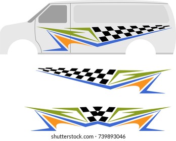 Vehicle Graphics, Stripe : Vinyl Ready Vector Art