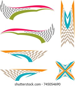 Vehicle Graphics, Stripe : Vinyl Ready Vector Art