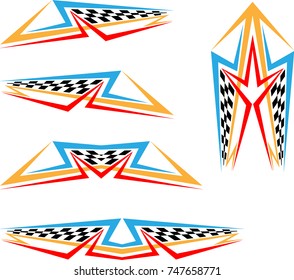 Vehicle Graphics, Stripe : Vinyl Ready Vector Art