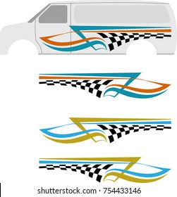 Vehicle Graphics, Stripe : Vinyl Ready Vector Art