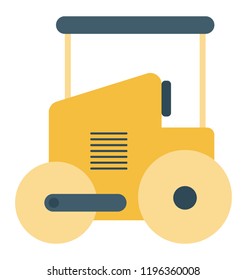 
A vehicle having heavy wheel characterizing bulldozer 
