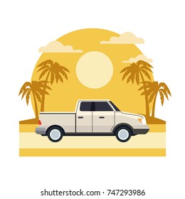 Vehicle in highway
