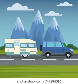 Vehicle in highway