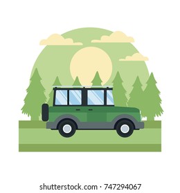 Vehicle in highway