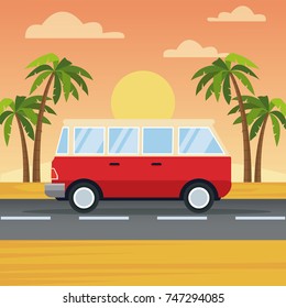 Vehicle in highway
