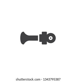Vehicle horn vector icon. filled flat sign for mobile concept and web design. Car beep glyph icon. Symbol, logo illustration. Pixel perfect vector graphics